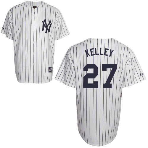 Shawn Kelley #27 Youth Baseball Jersey-New York Yankees Authentic Home White MLB Jersey